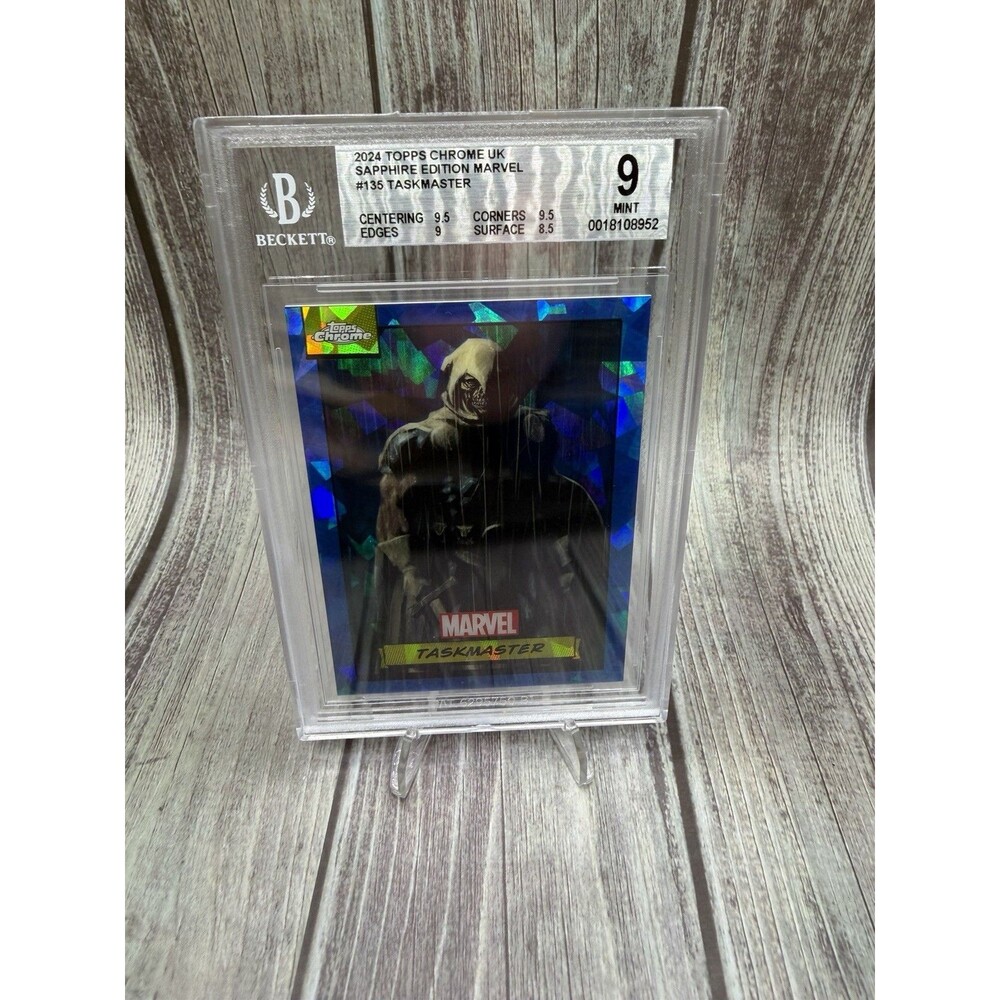 2024 TOPPS CHROME UK SAPPHIRE EDITION MARVEL #135 TASKMASTER BGS Mint 9